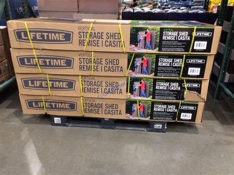 costco  lifetime resin vertical shed  costcochaser
