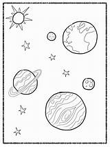 Coloring Solar System Pages Kids Printable sketch template