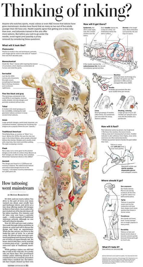 tattoo zones    descriptive diagram   tattoo areas