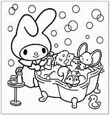 Melody Coloring Pages Bathtime Kids sketch template