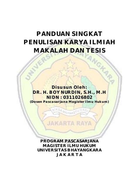 contoh karya ilmiah singkat beserta strukturnya contoh makalah  benar sesuai strukturnya