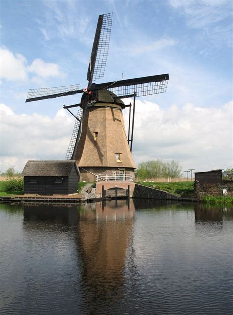 Dutch Windmill Kinderdijk Netherlands Dutch Windmills