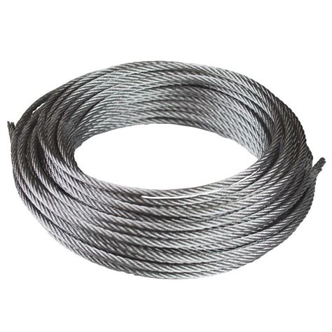 everbilt     ft galvanized uncoated metal wire rope   home depot