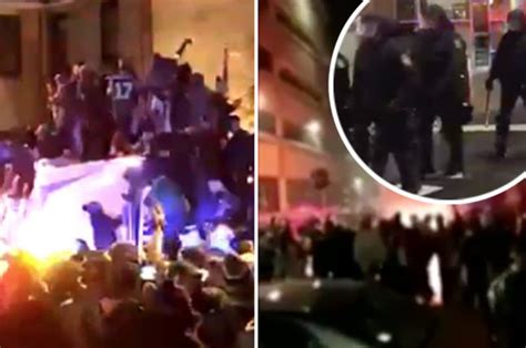 Philadelphia Riots Super Bowl 2018 Fans Cause Chaos After Eagles Win