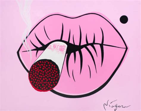 cigarette draw lips lipstick image 499006 on