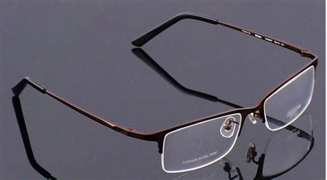 pure titanium half rim optical eyeglasses frame luxury mens rx glasses