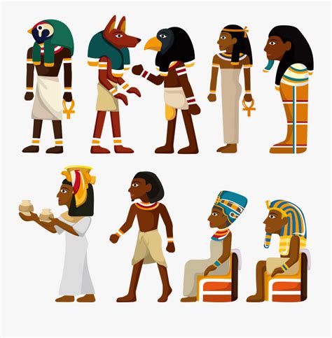 Clip Art Ancient Egyptian Cartoon Pharaoh Vector Free