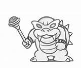 Roy Koopa Coloring Pages Morton Staff Koopalings Mario Drawing Super Mobile Template Iggy Wendy sketch template