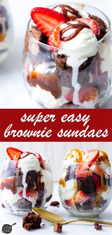 super easy brownie sundaes cooking for my soul recipe