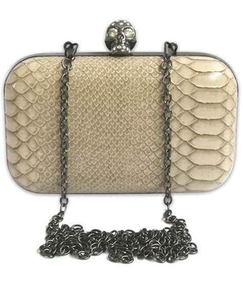 buy inspired livingg beige faux leather evening clutch   prices  india snapdeal