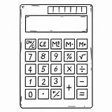 Calcolatrice Vuota Esposizione Elettronica Fumetto Taschenrechner Conceptual sketch template