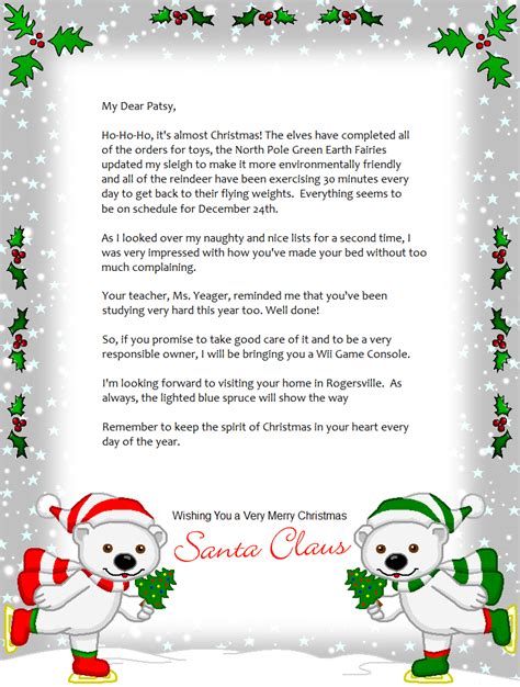 printable letters  santa christmas lettering santa letter