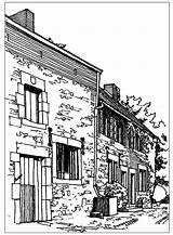 Coloriage Adults Architettura Adulti Typical Habitation Coloriages Justcolor Rustique Adultes Malbuch Erwachsene Dessin Croquis Typique Imaginaire Architecte Nggallery Paysage Imprimer sketch template