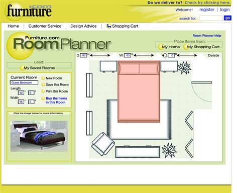 interactive  room planner  furniturecom helps create