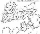 Anime Coloring Firewolf Lineart Queeky Sketch sketch template