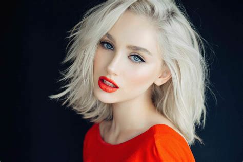 photo blonde hair woman adult person hairstyle