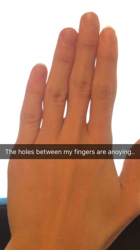 My Fingers Are Thinner At The Bottom And They’re Not Straight At All
