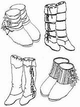 Moccasins Drawing Native Moccasin Paintingvalley Getdrawings Drawings Comanche sketch template