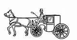 Coloring Horse Carriage sketch template