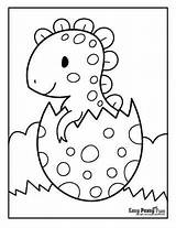 Coloring Dinosaur sketch template