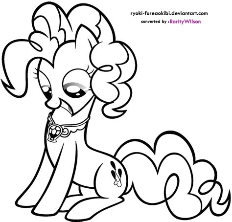 pony pinkie pie coloring pages team colors