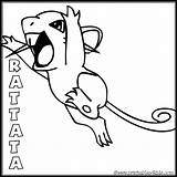 Rattata sketch template