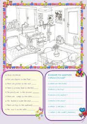 prepositions  place prepositions grammar worksheets esl worksheets