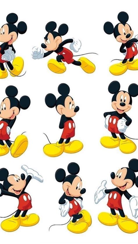 Black Cartoon Cute Disney Iphone Love Mickey Mouse Red