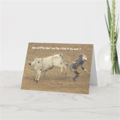 funny rodeo   hill birthday bull rider card zazzle bull riders rodeo birthday cards