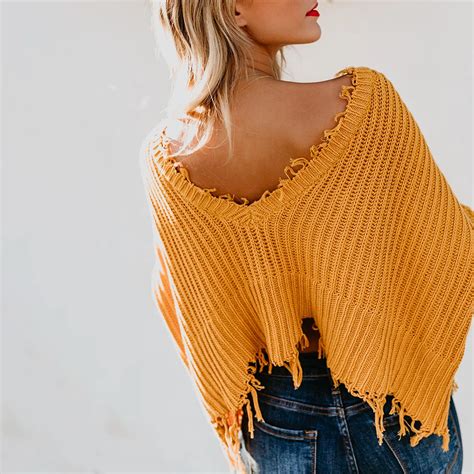 Autumn Winter Fashion New Sex Appeal Women Sweaters Full Sleeve Knitted