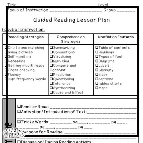 simplify  lesson planning mandys tips  teachers guided