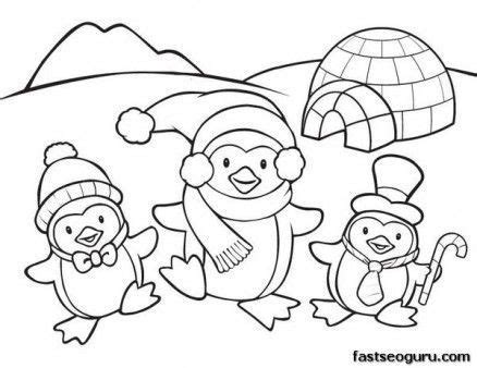 printable winter animals coloring pages coloring pages  printable