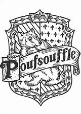 Hufflepuff sketch template