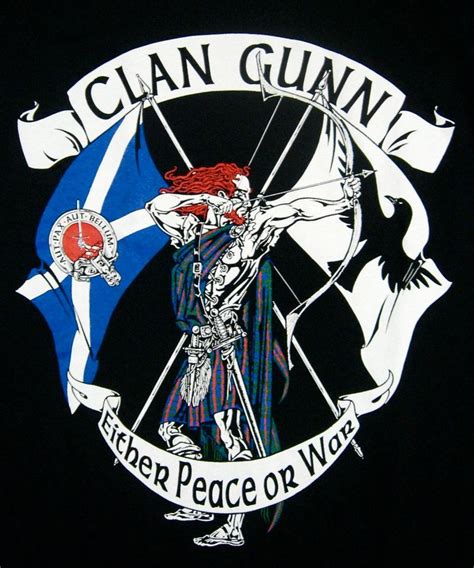 clan gunn  viking origins clan tartans  scotland pinterest