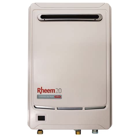 rheem  litre  star continuous flow lp gas hot water system  pf hot water supplies