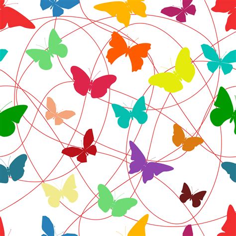 butterfly seamless pattern  vector art  vecteezy