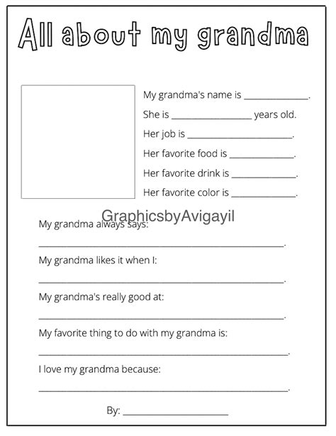 grandma printable