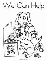Coloring Toys Clean Time Put Away Toy Box Help Tell Thankful Show Friends Play Shannon David Too Many Pass Pages sketch template