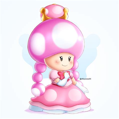 princess toadette by alcyoneax on deviantart