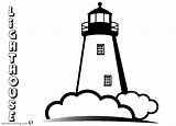 Lighthouse Coloring Pages Printable Adults Kids sketch template