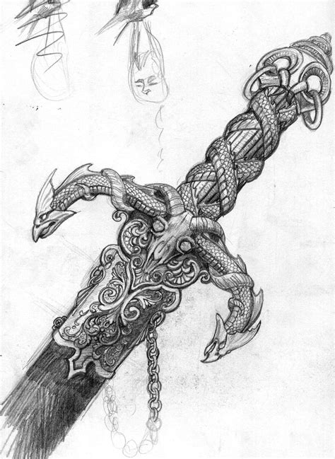 hilt  practice sword  kgbigelow sword drawing weapon concept art