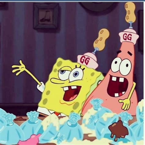 Spongebob And Patrick Drunk On Ice Cream Spongebob