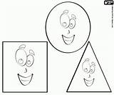 Geometrische Vormen Formen Ausmalbilder Drie Glimlachen Veelhoeken Ogen sketch template
