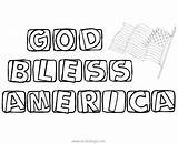 Bless God America Xcolorings sketch template