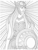 Norse Mythology Adult sketch template