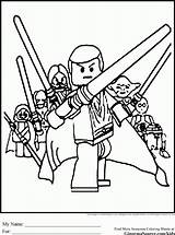 Coloring Pages Wars Lego Star Jedi Kids Luke Printable Skywalker Color War Colouring Starwars Ausmalbilder Clipart Print Ginormasource Sheets Printables sketch template