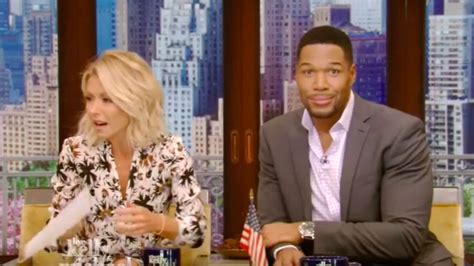Michael Strahan Squirms After Kelly Ripa Brings Up His Divorces On Live