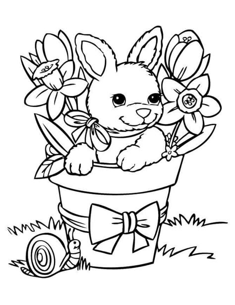 spring coloring pages  print