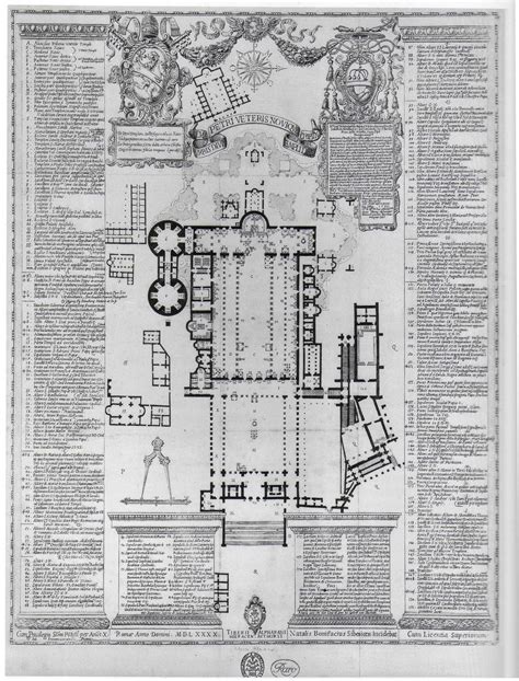 st peters rome floor plan architecture design architectural prints   plan