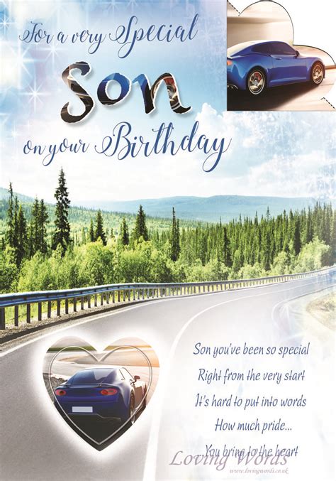 son birthday greeting cards  loving words